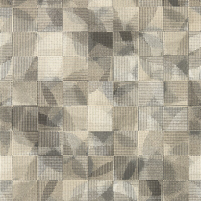 CLARKE AND CLARKE IMPATTO PRINT---GEOMETRIC GREY,CHARCOAL,BEIGE   - W0182/01.CAC.0