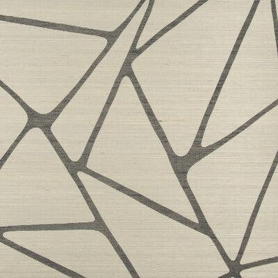 KRAVET COUTURE TO THE POINT PRINT-GRASSCLOTH-MODERN-TEXTURE LIGHT GREY,CHARCOAL,GREY   - W3400.11.0