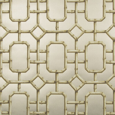 KRAVET COUTURE BAMBU FRET PRINT---MODERN BEIGE,GOLD,BROWN   - W3404.416.0