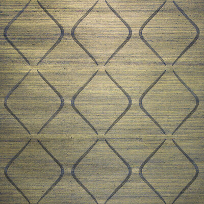 KRAVET DESIGN KRAVET DESIGN GRASSCLOTH--- INDIGO,YELLOW,METALLIC   - W3493.50.0