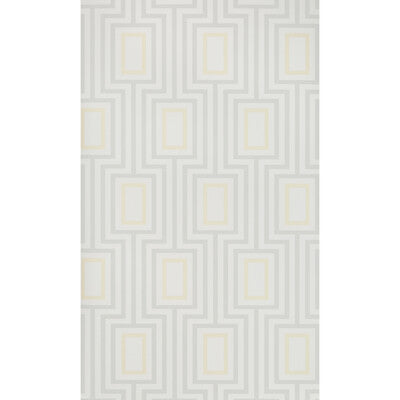 KRAVET DESIGN METROMOD PRINT-GRASSCLOTH-MODERN-GEOMETRIC YELLOW,LIGHT GREY,WHITE   - W3499.411.0