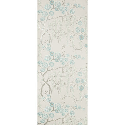 KRAVET DESIGN PEONY TREE PRINT--BOTANICAL & FLORAL-MODERN LIGHT BLUE,SPA,BEIGE   - W3507.315.0