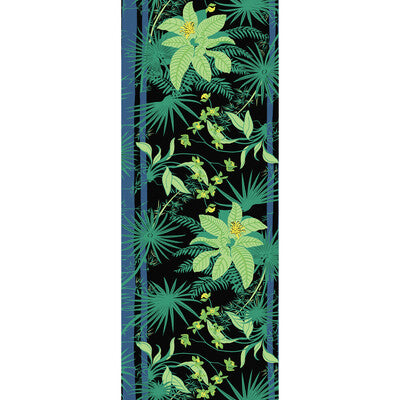 KRAVET COUTURE ORQUIDEA PRINT--BOTANICAL & FLORAL-TROPICAL BLACK,GREEN,YELLOW   - W3580.83.0