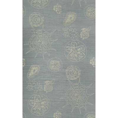 KRAVET COUTURE TELESCOPIC G PRINT-GRASSCLOTH--NOVELTY MINERAL,GREY,YELLOW   - W3584.311.0