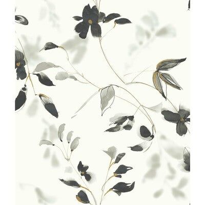 KRAVET DESIGN KRAVET DESIGN PRINT---BOTANICAL & FLORAL IVORY,BLACK,GOLD   - W3587.81.0