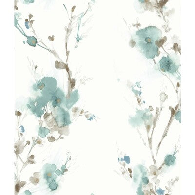 KRAVET DESIGN KRAVET DESIGN PRINT---BOTANICAL & FLORAL WHITE,TEAL,TAUPE   - W3599.135.0