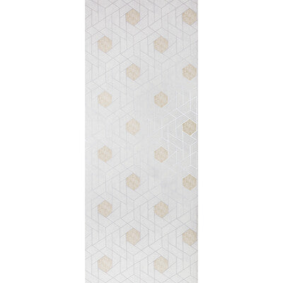 KRAVET DESIGN KRAVET DESIGN PRINT--GEOMETRIC-METALLIC LIGHT GREY,BEIGE,METALLIC   - W3609.1611.0