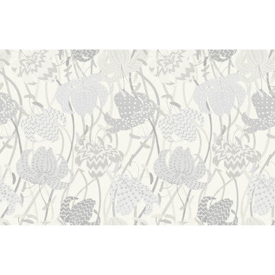 KRAVET COUTURE LILIUM PRINT---BOTANICAL & FLORAL GREY,WHITE,   - W3625.11.0