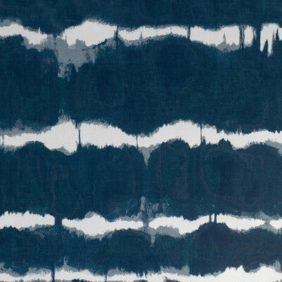 KRAVET COUTURE BATURI PRINT--ABSTRACT-MODERN DARK BLUE,INDIGO,WHITE   - W3705.50.0