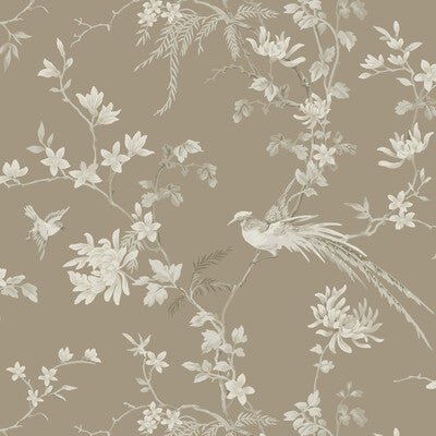 KRAVET DESIGN KRAVET DESIGN PRINT--CHINOISERIE-FLORA & FAUNA BROWN,TAUPE,METALLIC   - W3714.6.0