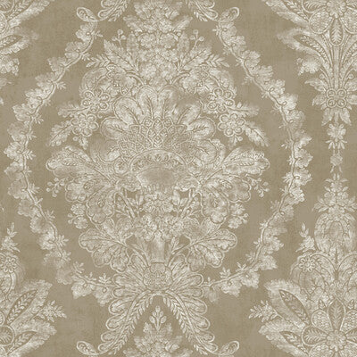 KRAVET DESIGN KRAVET DESIGN PRINT--DAMASK- BRONZE,WHITE,   - W3715.4.0