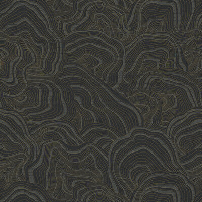 KRAVET DESIGN KRAVET DESIGN PRINT--GEOMETRIC-METALLIC BLACK,GOLD,GREY   - W3719.8.0