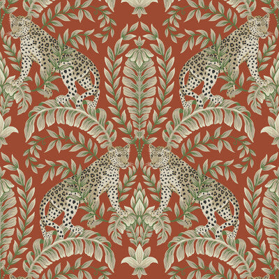 KRAVET DESIGN KRAVET DESIGN PRINT--FLORA & FAUNA- ORANGE,GREEN,BEIGE   - W3721.12.0