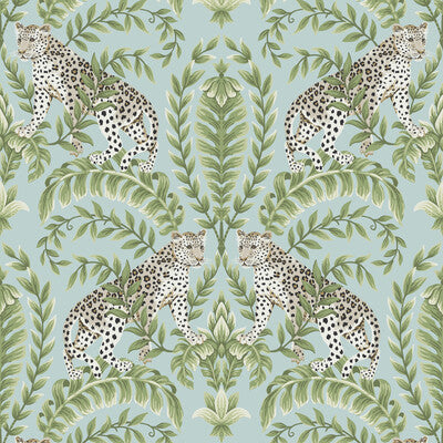 KRAVET DESIGN KRAVET DESIGN PRINT--FLORA & FAUNA- LIGHT BLUE,GREEN,BEIGE   - W3721.35.0