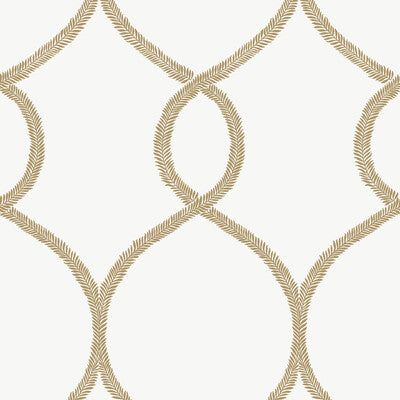 KRAVET DESIGN KRAVET DESIGN PRINT--TONE ON TONE- WHITE,GOLD,   - W3722.4.0