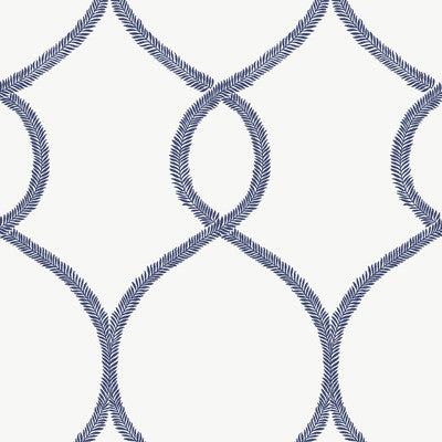 KRAVET DESIGN KRAVET DESIGN PRINT--TONE ON TONE- WHITE,DARK BLUE,   - W3722.50.0