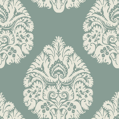 KRAVET DESIGN KRAVET DESIGN PRINT--DAMASK- TEAL,WHITE,   - W3726.3.0