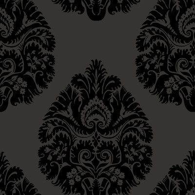 KRAVET DESIGN KRAVET DESIGN PRINT--DAMASK- BLACK,CHARCOAL,   - W3726.8.0