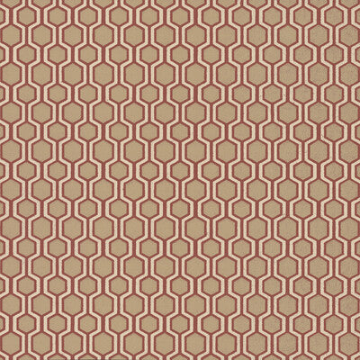 KRAVET DESIGN KRAVET DESIGN PRINT--GEOMETRIC- RED,WHITE,BEIGE   - W3727.19.0