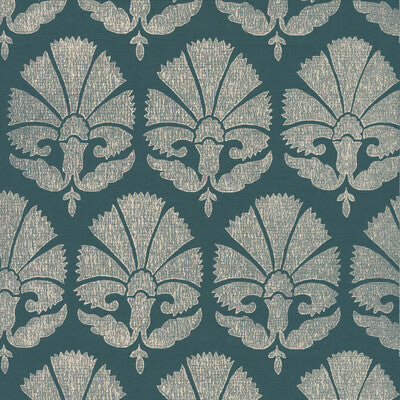 KRAVET DESIGN KRAVET DESIGN PRINT--DAMASK- TEAL,BEIGE,   - W3731.35.0