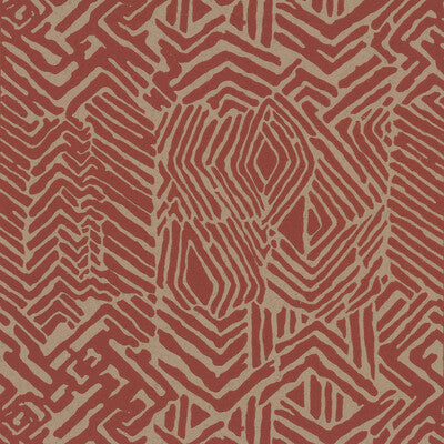 KRAVET DESIGN KRAVET DESIGN PRINT---GLOBAL RED,BEIGE,   - W3739.916.0