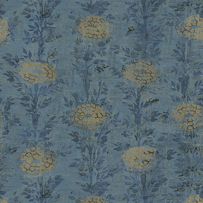 KRAVET DESIGN KRAVET DESIGN PRINT--BOTANICAL & FLORAL- BLUE,GOLD,   - W3743.5.0