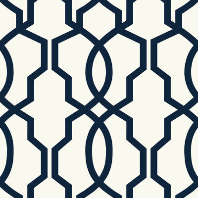 KRAVET DESIGN KRAVET DESIGN PRINT--GEOMETRIC- DARK BLUE,WHITE,   - W3760.50.0