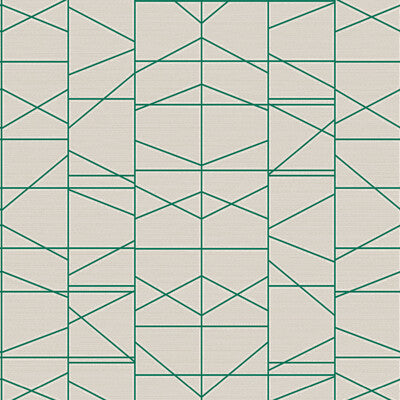 KRAVET DESIGN KRAVET DESIGN PRINT--GEOMETRIC- GREEN,BEIGE,   - W3762.3.0