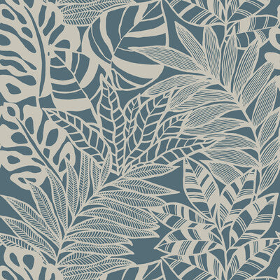 KRAVET DESIGN KRAVET DESIGN PRINT--BOTANICAL & FLORAL- TEAL,BEIGE,   - W3774.35.0