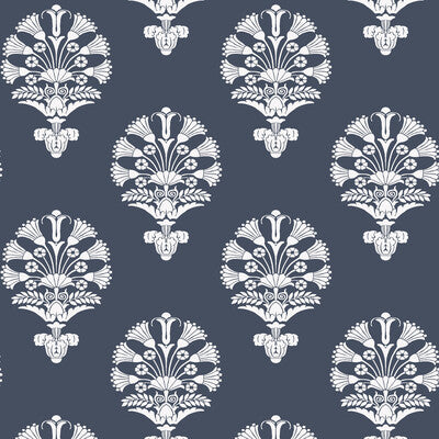 KRAVET DESIGN KRAVET DESIGN PRINT--BOTANICAL & FLORAL- DARK BLUE,WHITE,   - W3778.50.0