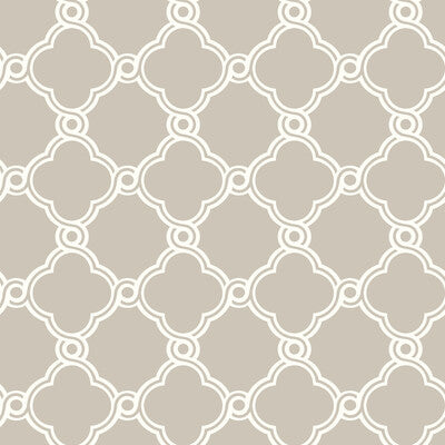 KRAVET DESIGN KRAVET DESIGN PRINT---LATTICE/SCROLLWORK TAUPE,WHITE,   - W3779.106.0