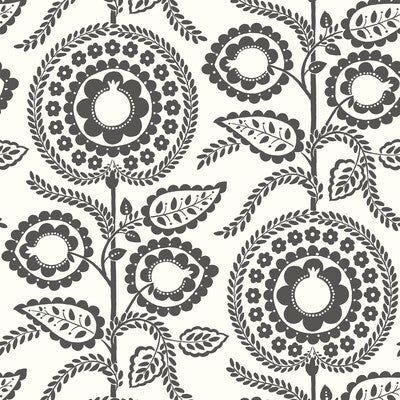 KRAVET DESIGN KRAVET DESIGN PRINT--BOTANICAL & FLORAL- BLACK,WHITE,   - W3783.8.0