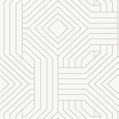 KRAVET DESIGN KRAVET DESIGN PRINT--GEOMETRIC- WHITE,SILVER,   - W3798.101.0