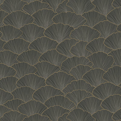 KRAVET DESIGN KRAVET DESIGN PRINT--CHINOISERIE-BOTANICAL & FLORAL CHARCOAL,METALLIC,   - W3802.21.0