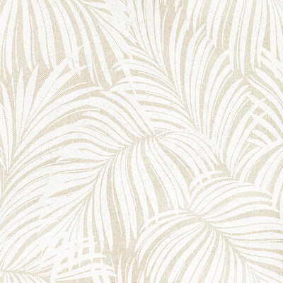 KRAVET COUTURE LEAF PAPERWEAVE PRINT--BOTANICAL & FLORAL-TROPICAL PEARL   - W3833.1.0