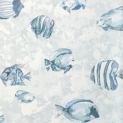 KRAVET DESIGN GREAT REEF WP PRINT--ANIMAL/INSECTS-NOVELTY LIGHT BLUE,GREY,   - W3847.52.0