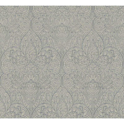 KRAVET DESIGN KRAVET DESIGN PRINT--DAMASK-METALLIC SILVER,TAUPE,   - W3859.11.0