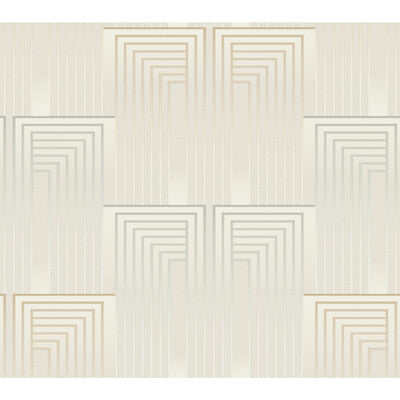 KRAVET DESIGN KRAVET DESIGN PRINT--GEOMETRIC-METALLIC BEIGE,GOLD,SILVER   - W3861.1611.0