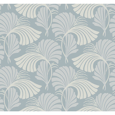 KRAVET DESIGN KRAVET DESIGN PRINT--BOTANICAL & FLORAL-METALLIC LIGHT BLUE,GREY,GOLD   - W3867.51.0