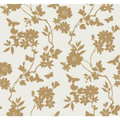 KRAVET DESIGN KRAVET DESIGN PRINT--BOTANICAL & FLORAL- GOLD,WHITE,   - W3870.4.0