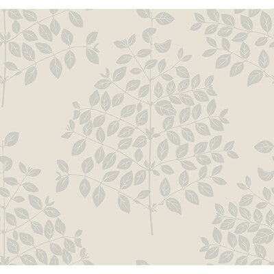 KRAVET DESIGN KRAVET DESIGN PRINT--BOTANICAL & FLORAL-METALLIC IVORY,SILVER,   - W3875.1.0