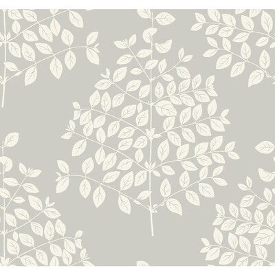 KRAVET DESIGN KRAVET DESIGN PRINT--BOTANICAL & FLORAL-METALLIC SILVER,WHITE,   - W3875.11.0