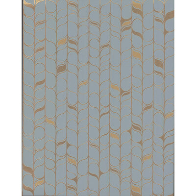 KRAVET DESIGN KRAVET DESIGN PRINT--BOTANICAL & FLORAL-STRIPES LIGHT BLUE,GOLD,   - W3877.115.0