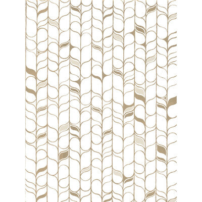 KRAVET DESIGN KRAVET DESIGN PRINT--BOTANICAL & FLORAL-STRIPES GOLD,TAUPE,WHITE   - W3877.4.0