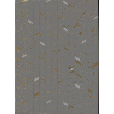 KRAVET DESIGN KRAVET DESIGN PRINT--BOTANICAL & FLORAL-STRIPES GREY,GOLD,LIGHT GREY   - W3877.52.0