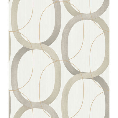 KRAVET DESIGN KRAVET DESIGN PRINT--GEOMETRIC-METALLIC TAUPE,GREY,GOLD   - W3878.106.0