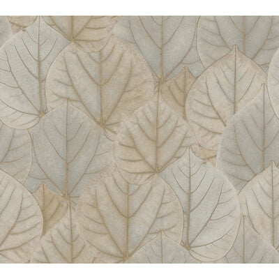 KRAVET DESIGN KRAVET DESIGN PRINT--BOTANICAL & FLORAL-METALLIC TAUPE,LIGHT GREY,GOLD   - W3880.1611.0