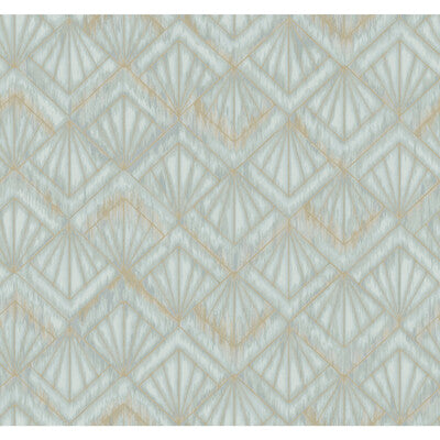 KRAVET DESIGN KRAVET DESIGN PRINT--GEOMETRIC-METALLIC SPA,TEAL,GOLD   - W3884.130.0