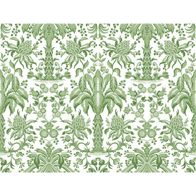 KRAVET DESIGN KRAVET DESIGN PRINT--BOTANICAL & FLORAL-DAMASK GREEN,WHITE,   - W3887.23.0