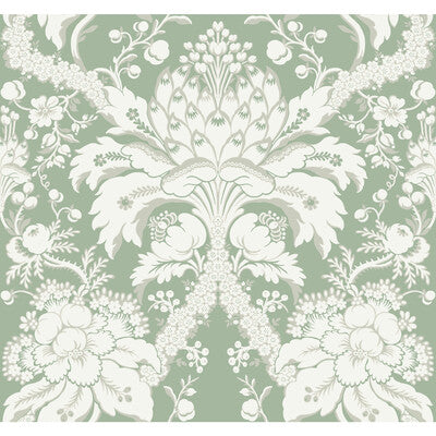 KRAVET DESIGN KRAVET DESIGN PRINT--BOTANICAL & FLORAL-DAMASK GREEN,TAUPE,WHITE   - W3890.31.0